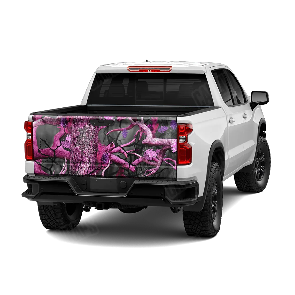 Nature Pink Lifeless Woods Tailgate Wraps