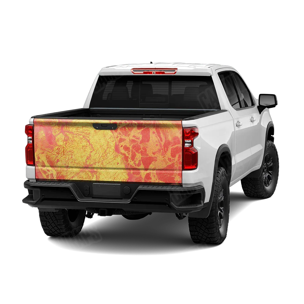 Realtree WAV3 Solar Blaze Tailgate Wraps