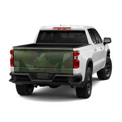Shattered Army Dark Green Tailgate Wraps