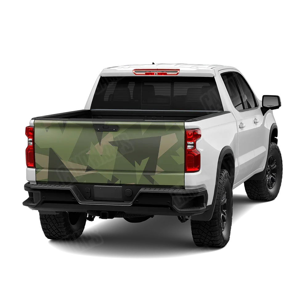 Shattered Army Green Tailgate Wraps