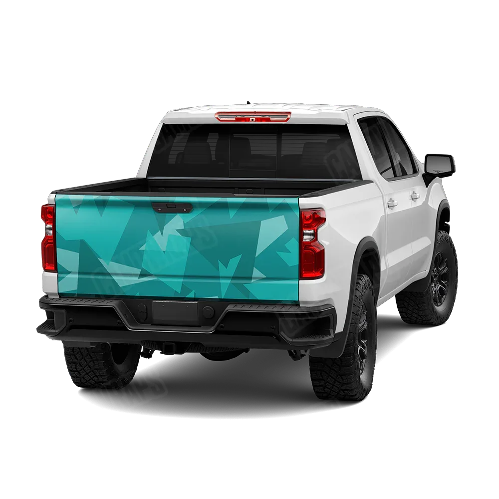 Shattered Elite Tiffany Blue Tailgate Wraps