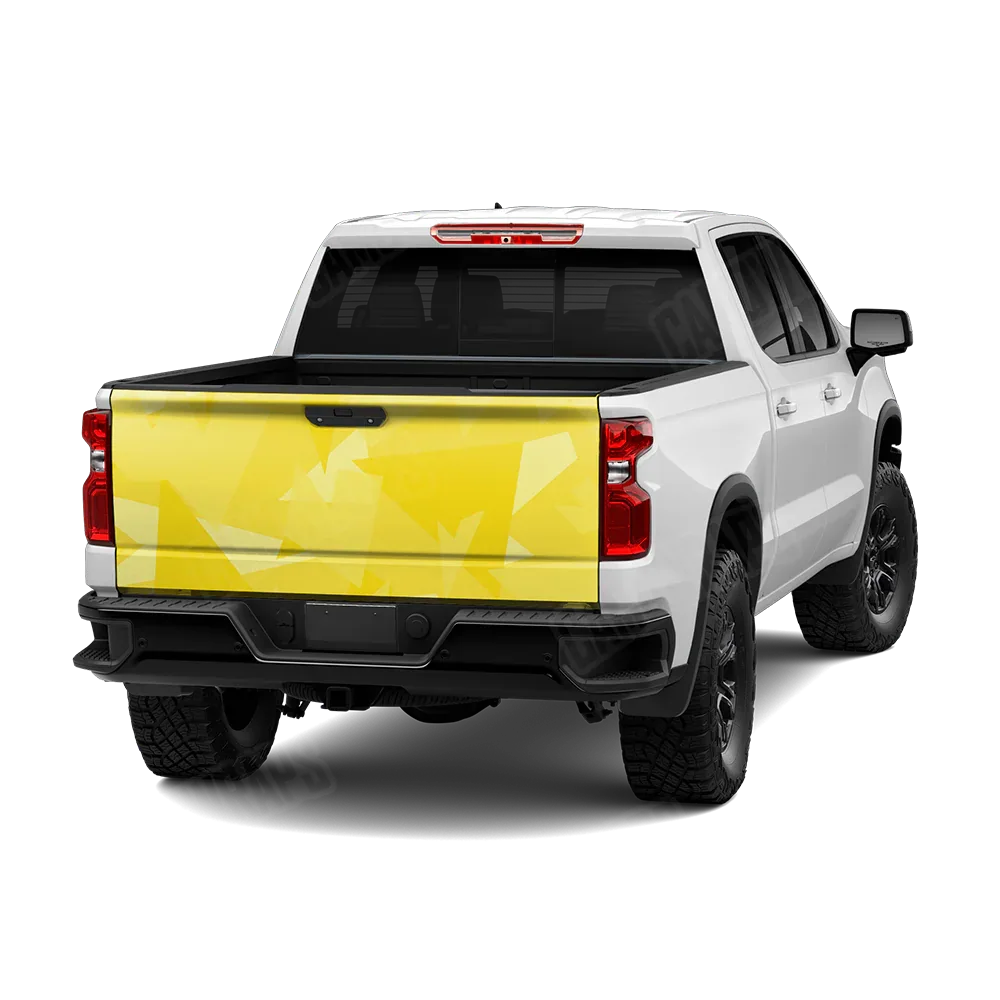 Shattered Elite Yellow Tailgate Wraps