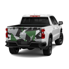 Shattered Green Tiger Tailgate Wraps