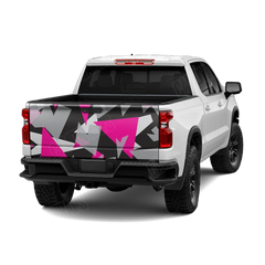 Shattered Magenta Tiger Tailgate Wraps