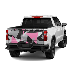 Shattered Pink Tiger Tailgate Wraps