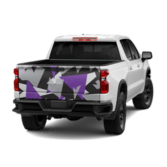 Shattered Purple Tiger Tailgate Wraps