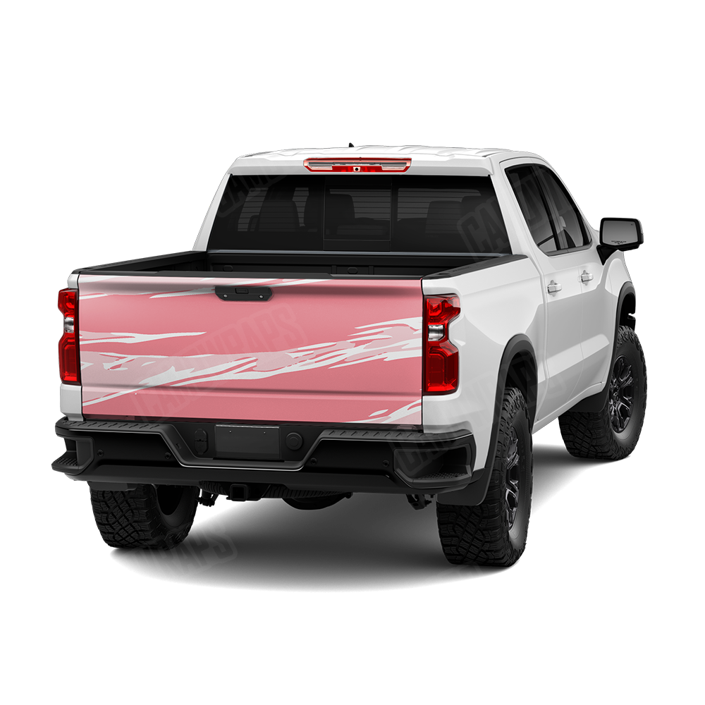 Shredded Pink Tailgate Wraps