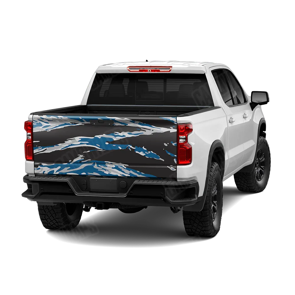 Vietnam Tiger Stripe Blue Tiger Tailgate Wraps
