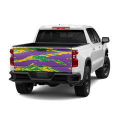 Vietnam Tiger Stripe Mardi Gras Tailgate Wraps
