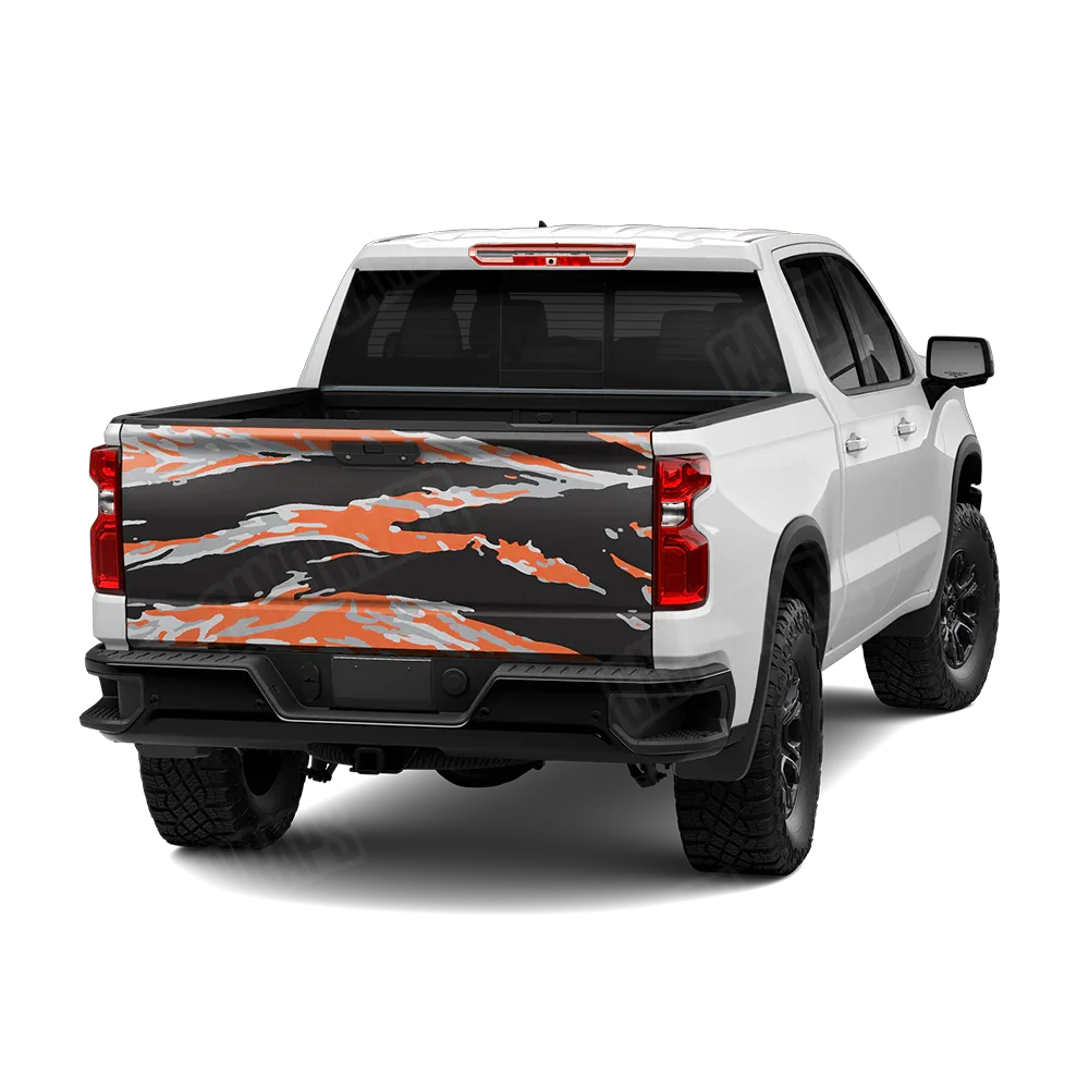 Vietnam Tiger Stripe Orange Tiger Tailgate Wraps