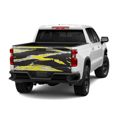 Vietnam Tiger Stripe Yellow Tiger Tailgate Wraps