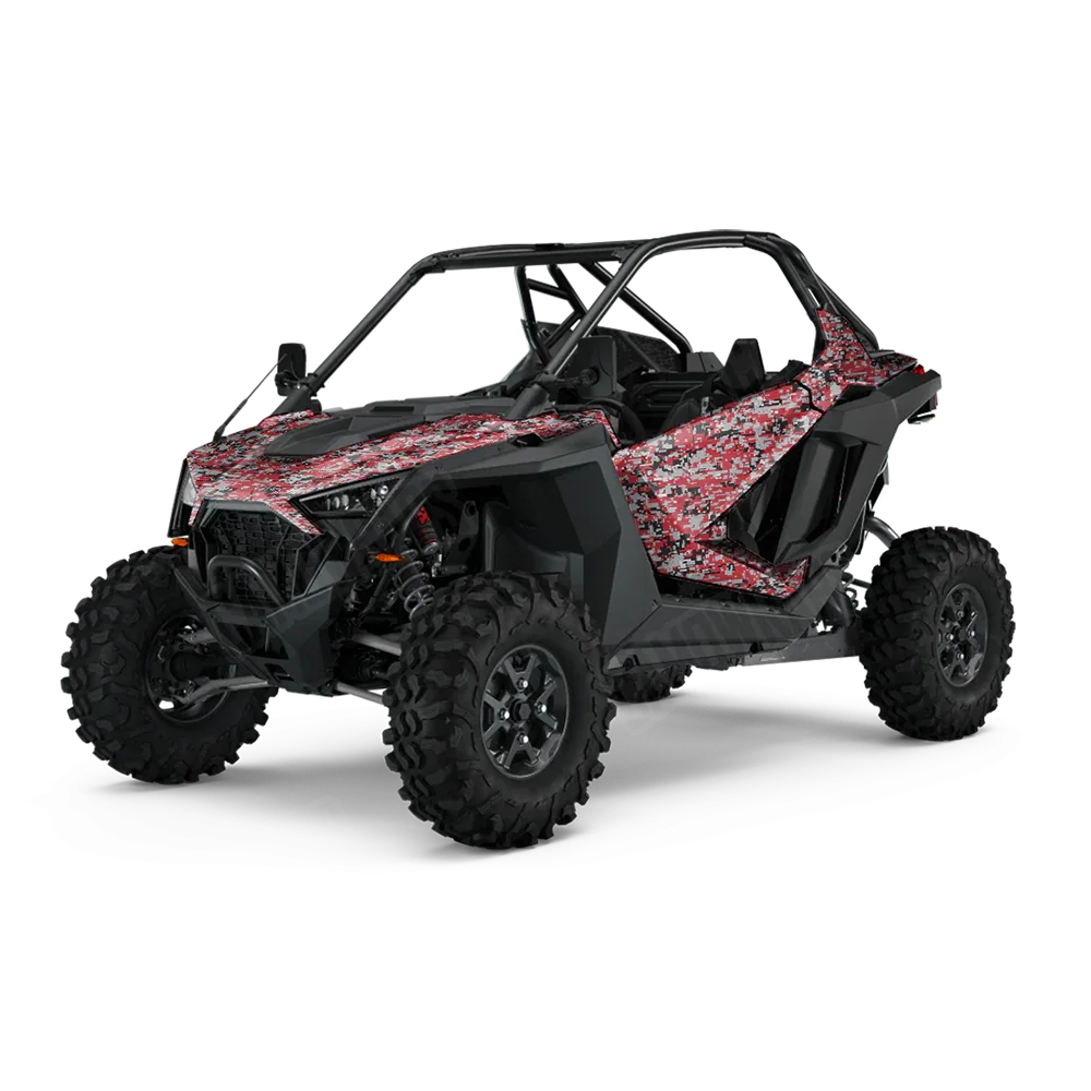 Digital Red Tiger UTV Wraps
