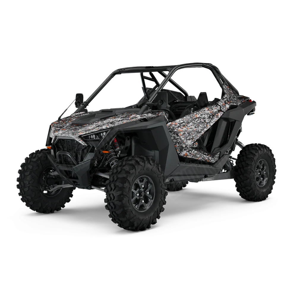 Digital Urban Orange UTV Wraps