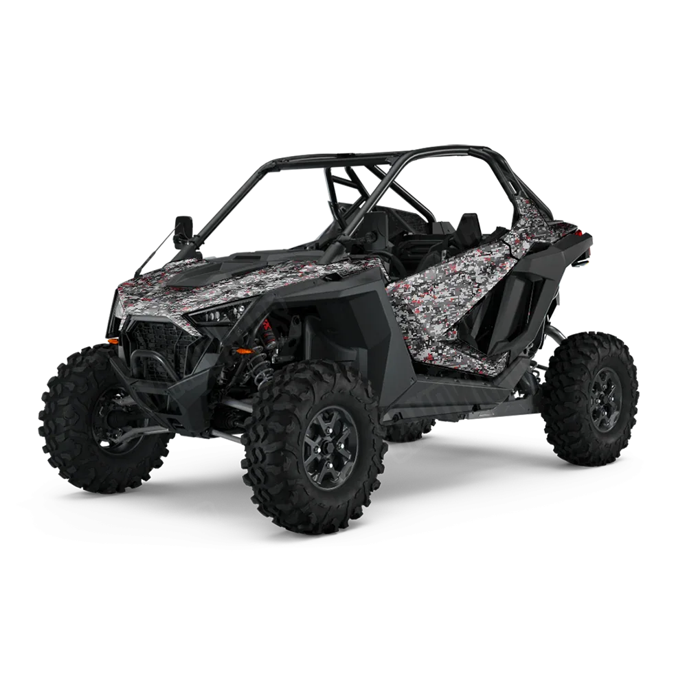 Digital Urban Red UTV Wraps