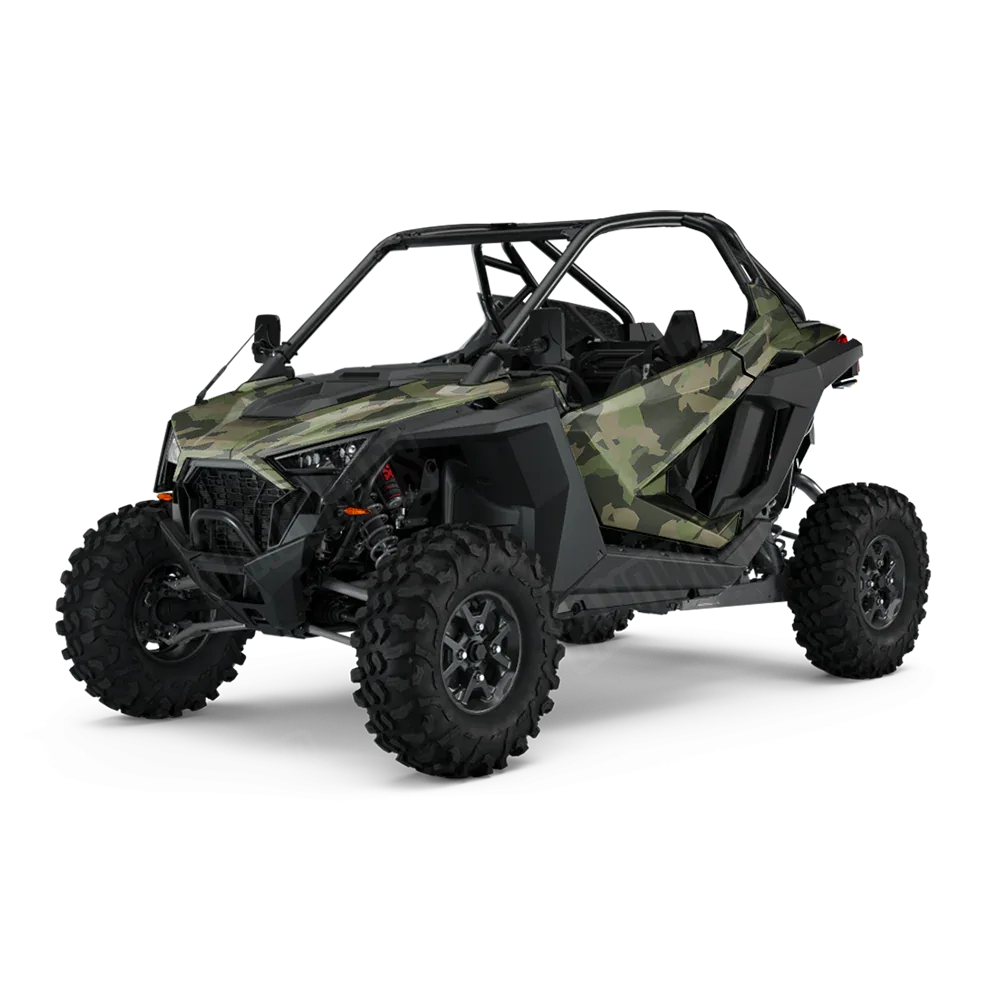 Erratic Army Green UTV Wraps