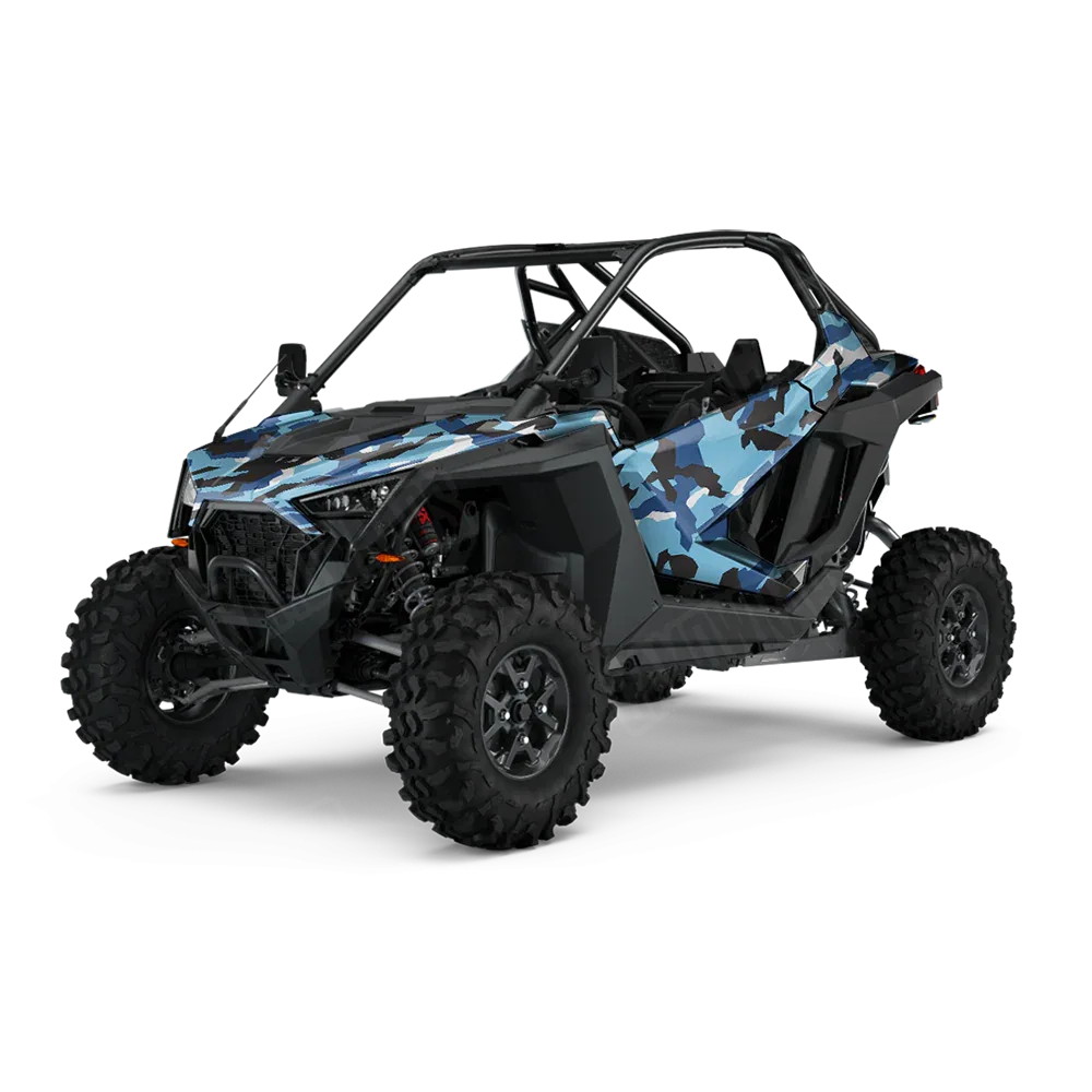Erratic Baby Blue UTV Wraps