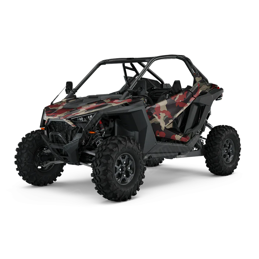 Erratic Militant Red UTV Wraps