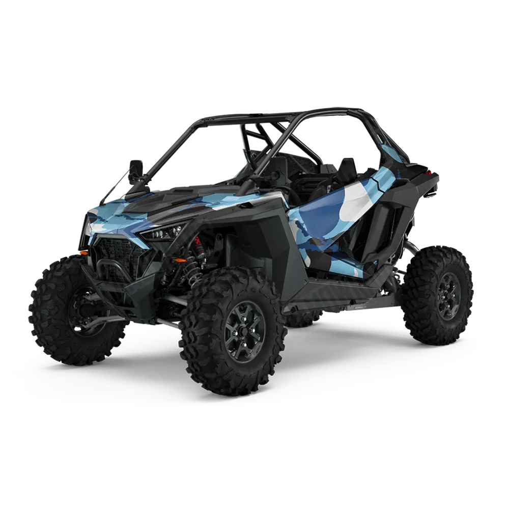 Ragged Baby Blue UTV Wraps