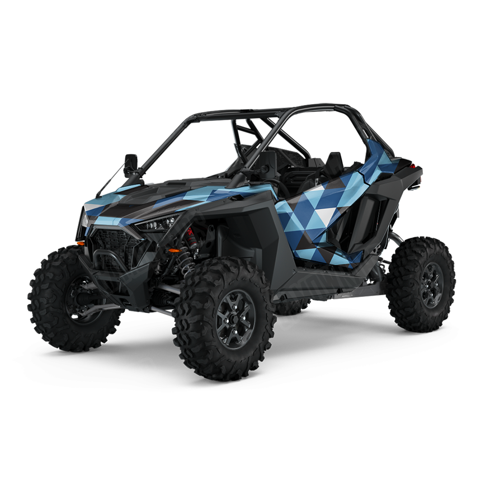 Triangle Baby Blue UTV Wraps