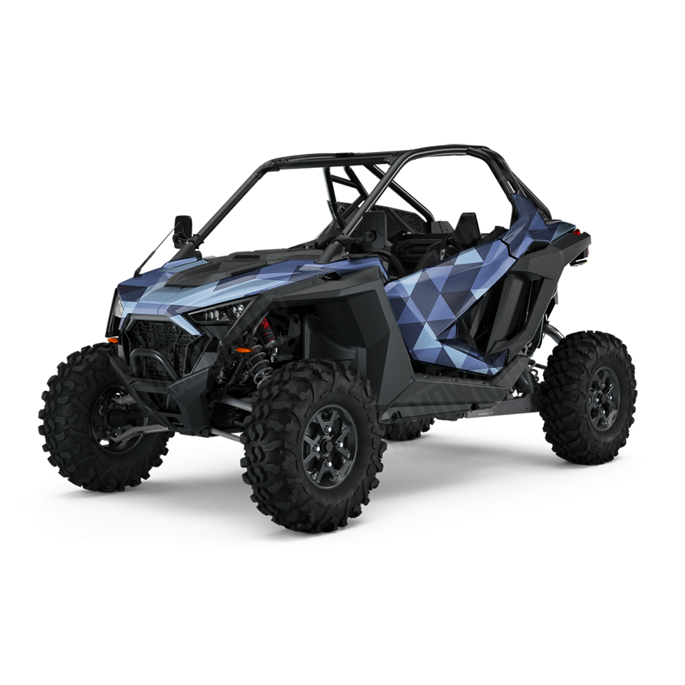 Triangle Blue Urban Night UTV Wraps