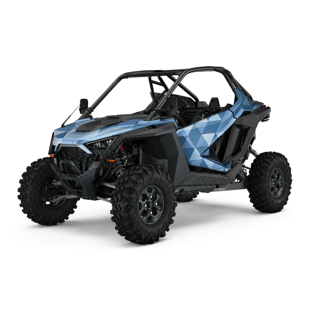 Triangle Cool Blue UTV Wraps