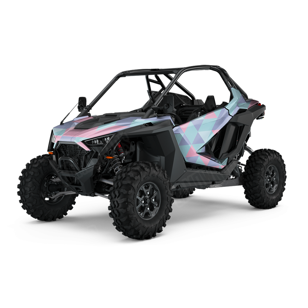 Triangle Cotton Candy UTV Wraps