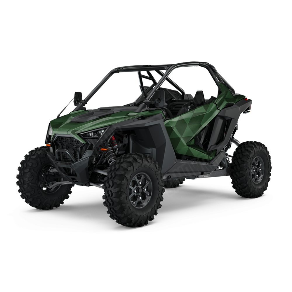 Triangle Elite Green UTV Wraps