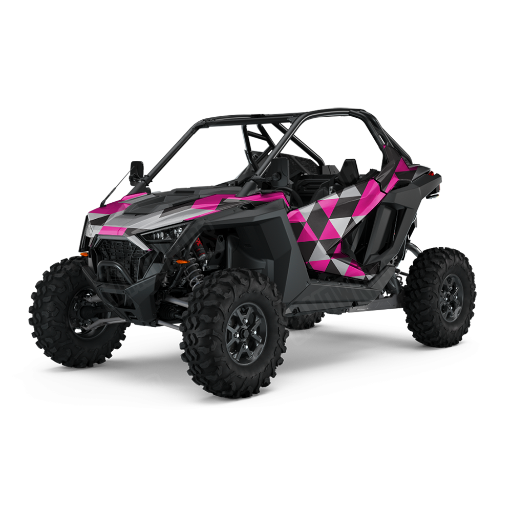 Triangle Magenta Tiger UTV Wraps
