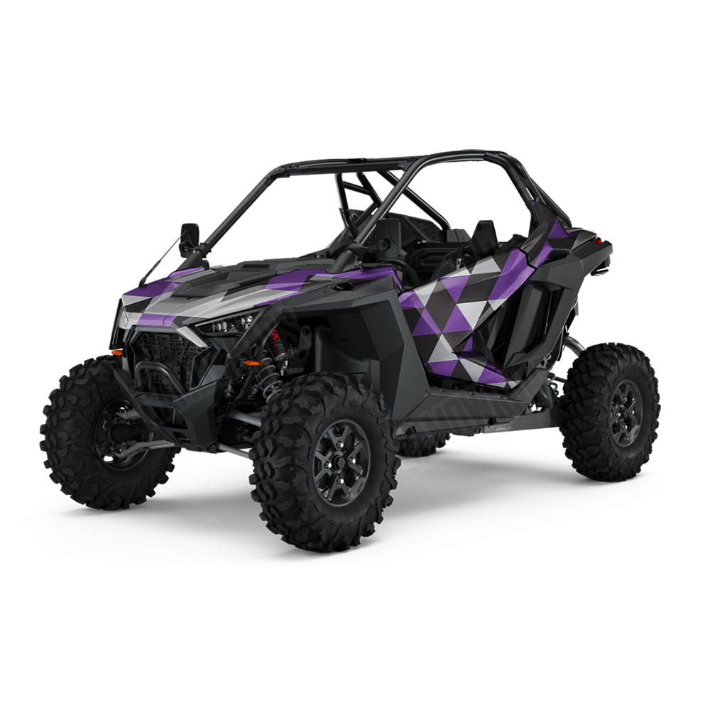 Triangle Purple Tiger UTV Wraps