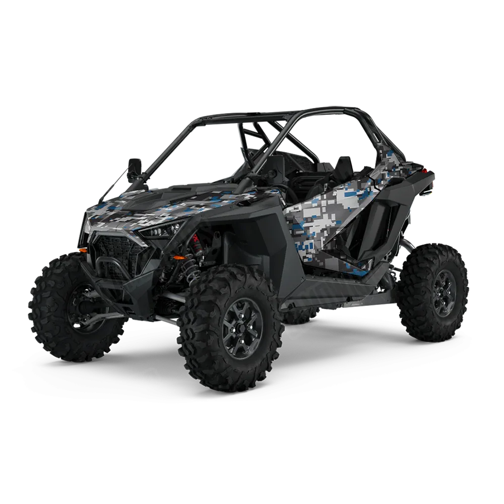 Digital Urban Blue UTV Wraps