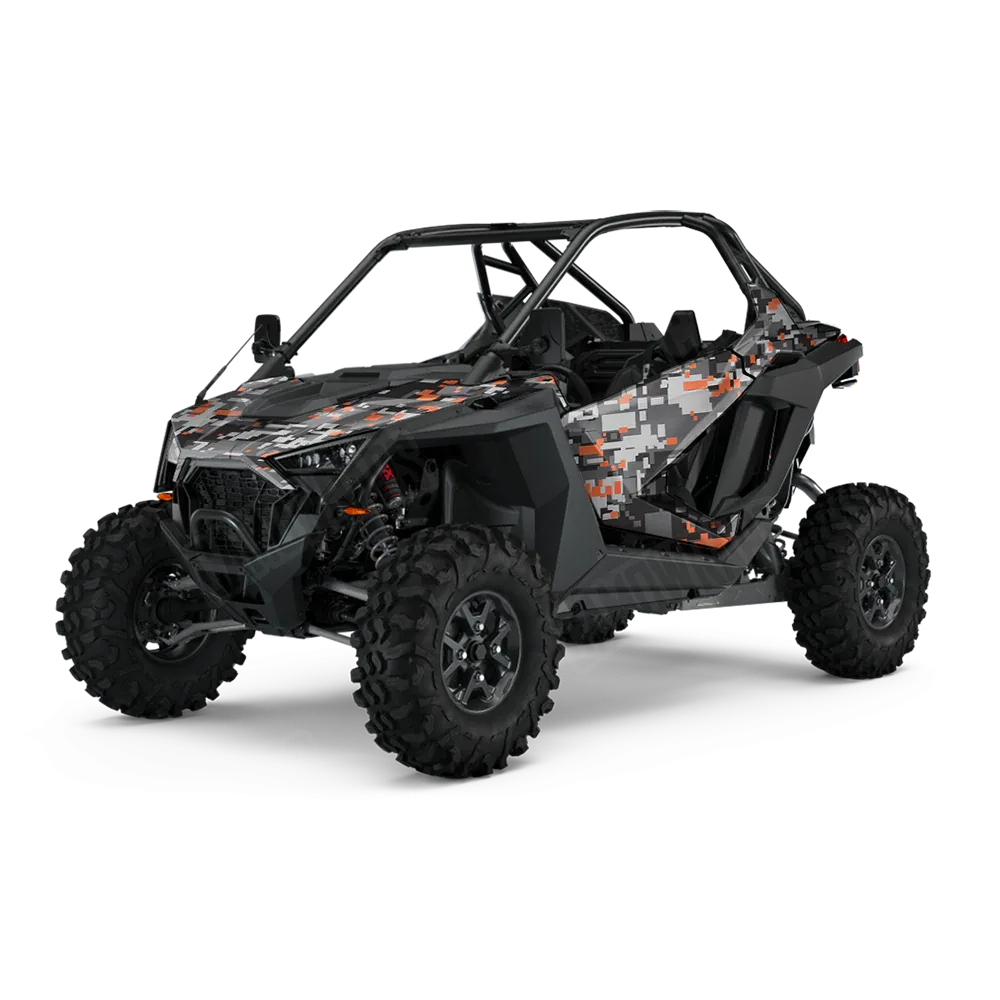 Digital Urban Orange UTV Wraps