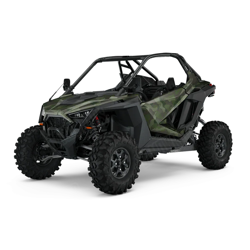 Ragged Army Dark Green UTV Wraps