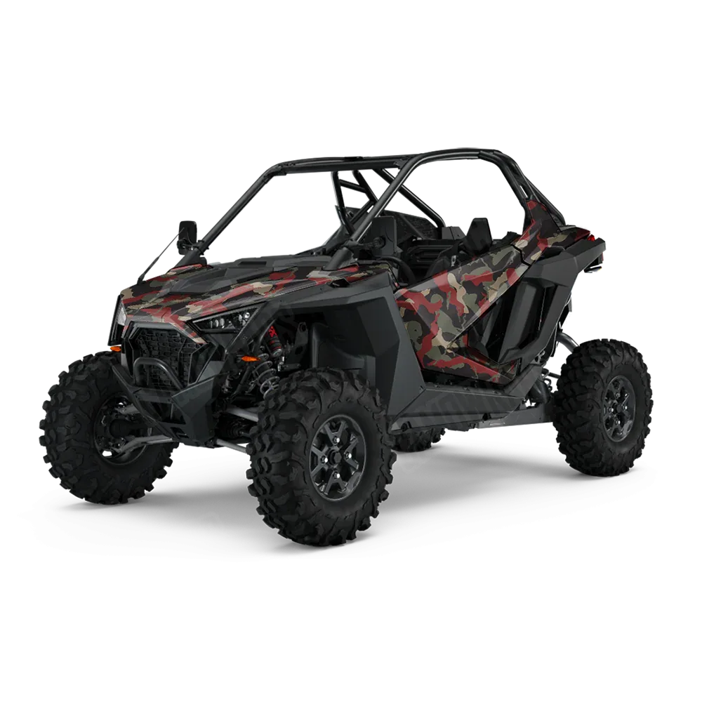 Ragged Militant Red UTV Wraps