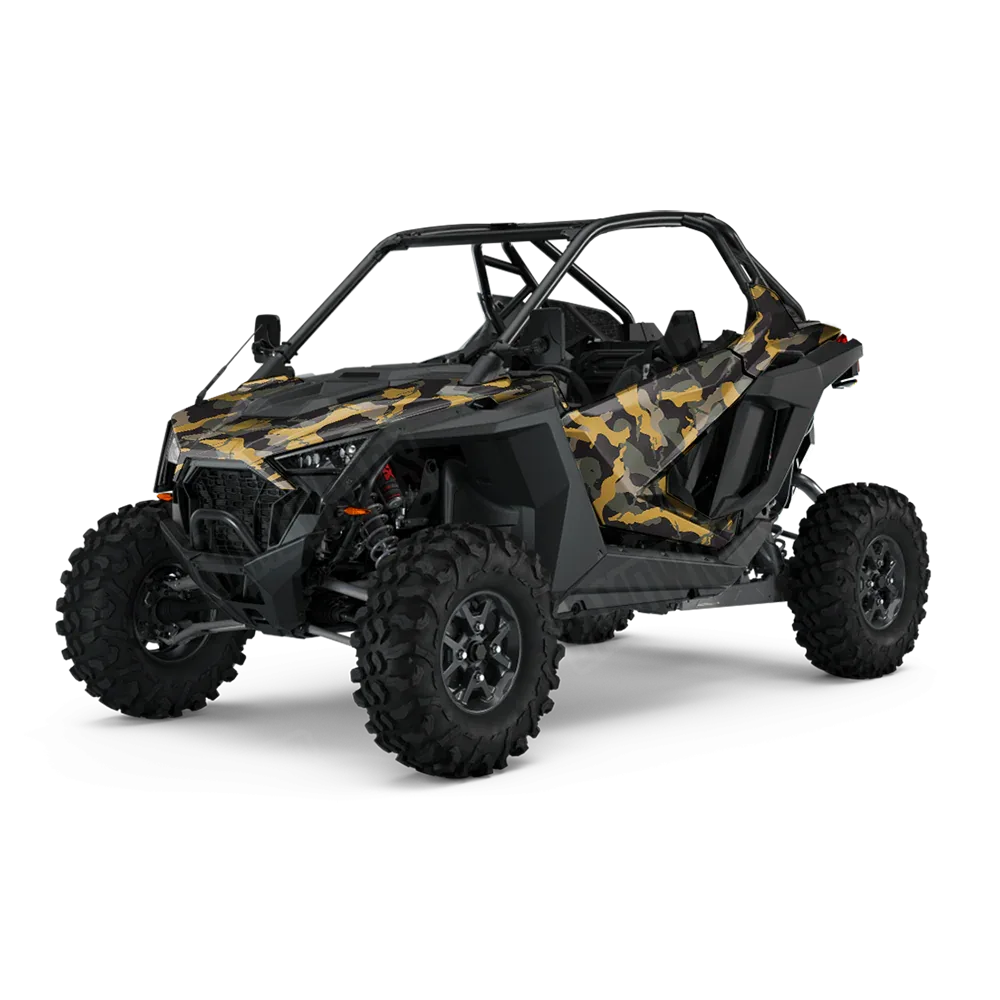 Ragged Militant Yellow UTV Wraps
