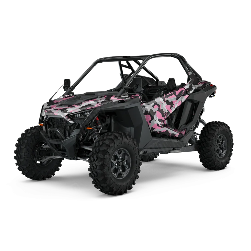 Ragged Pink Tiger UTV Wraps
