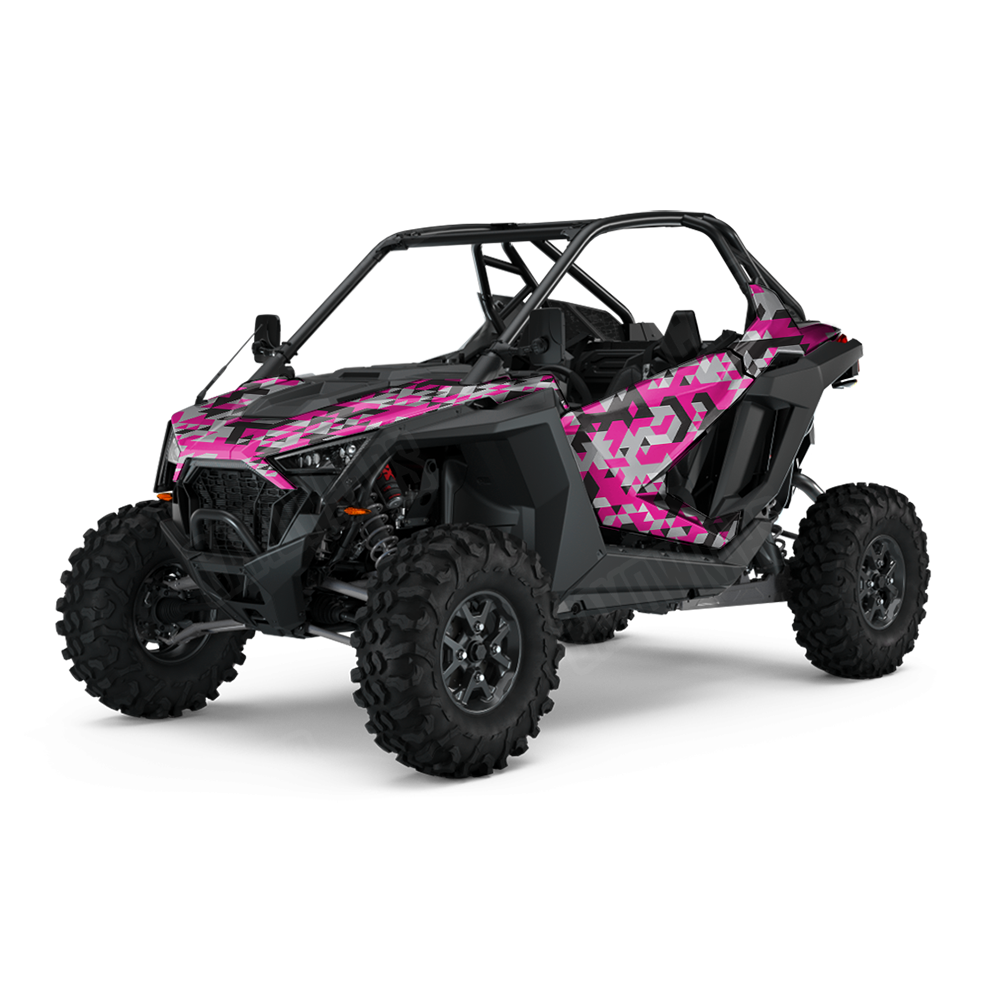 Triangle Magenta Tiger UTV Wraps