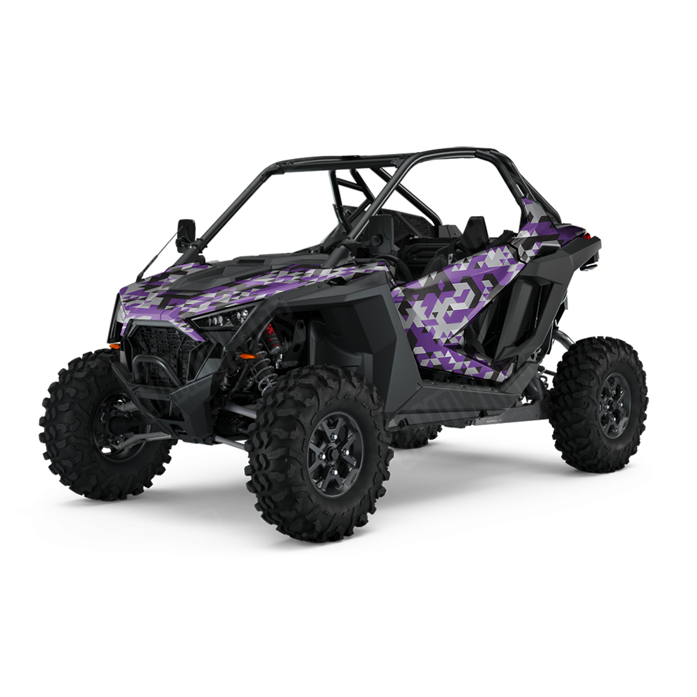 Triangle Purple Tiger UTV Wraps