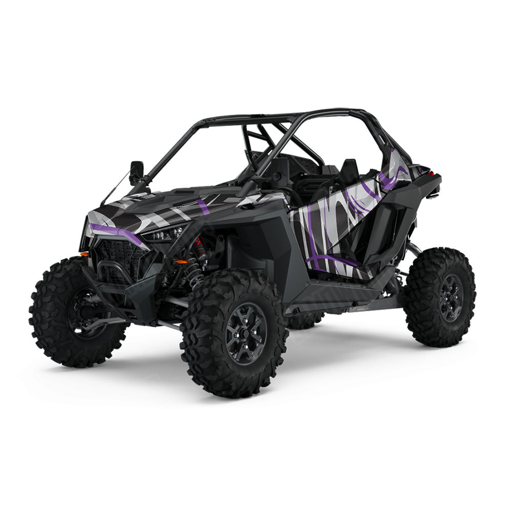 Liquid Smoke Purple Tiger UTV Wraps