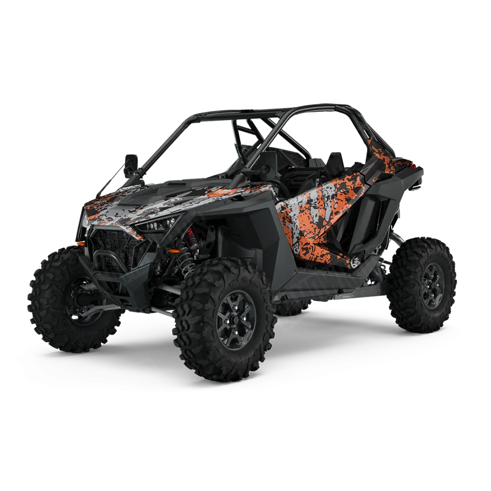 Pasted Orange Tiger UTV Wraps