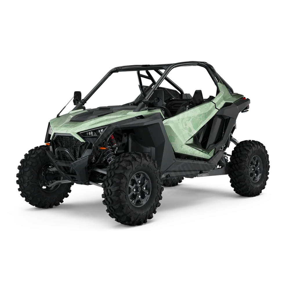 Realtree WAV3 Lime Green UTV Wraps