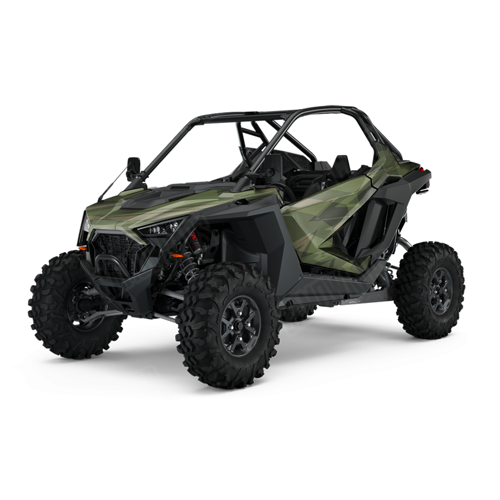 Sharp Army Green UTV Wraps