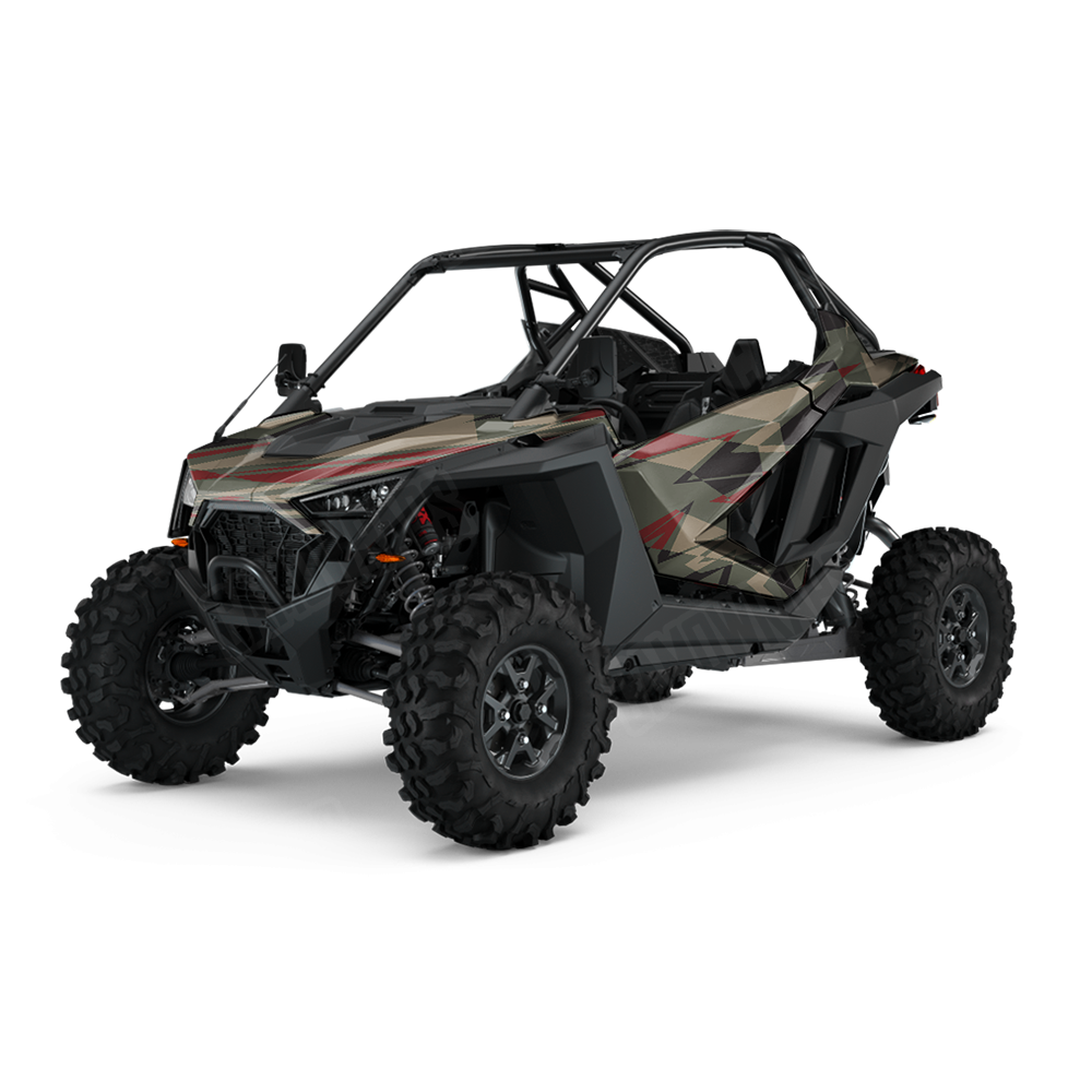 Sharp Militant Red UTV Wraps
