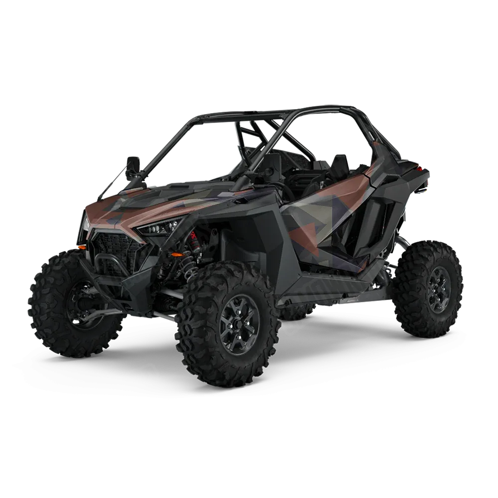 Shattered Blue Copper UTV Wraps