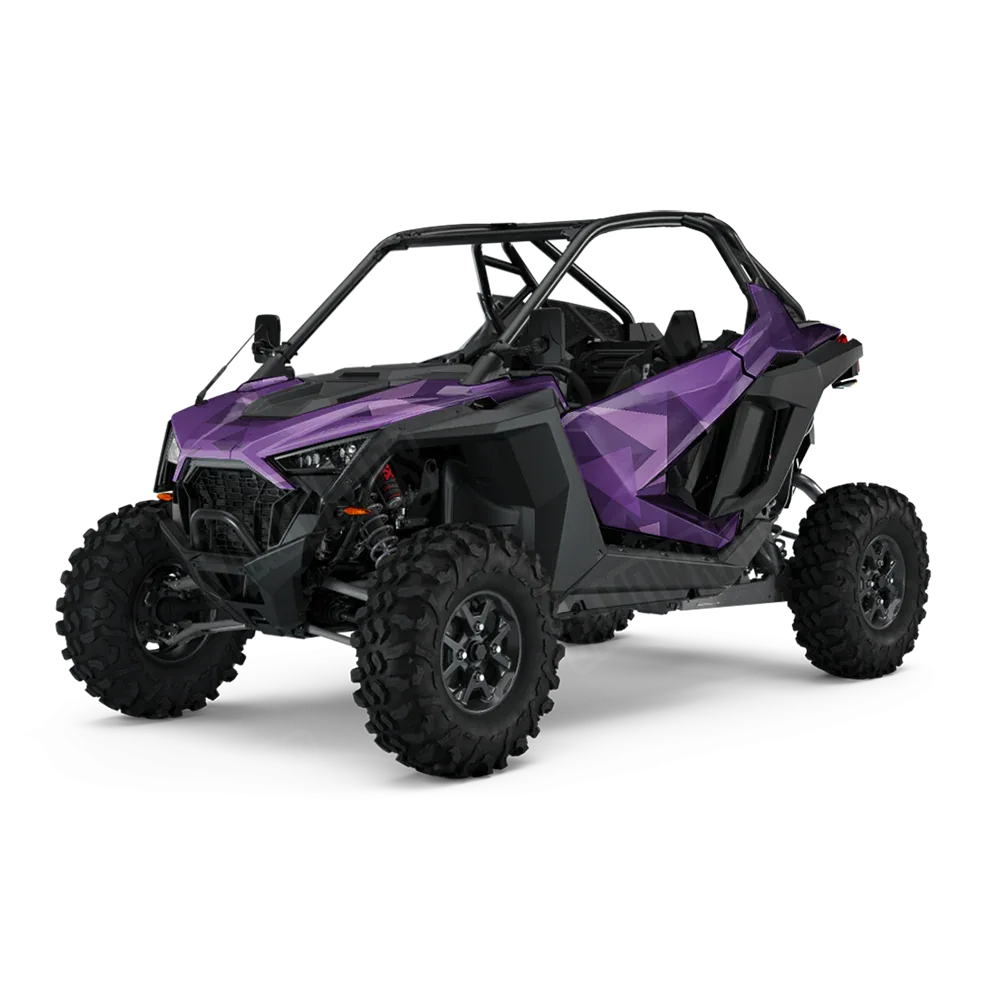 Shattered Elite Purple UTV Wraps
