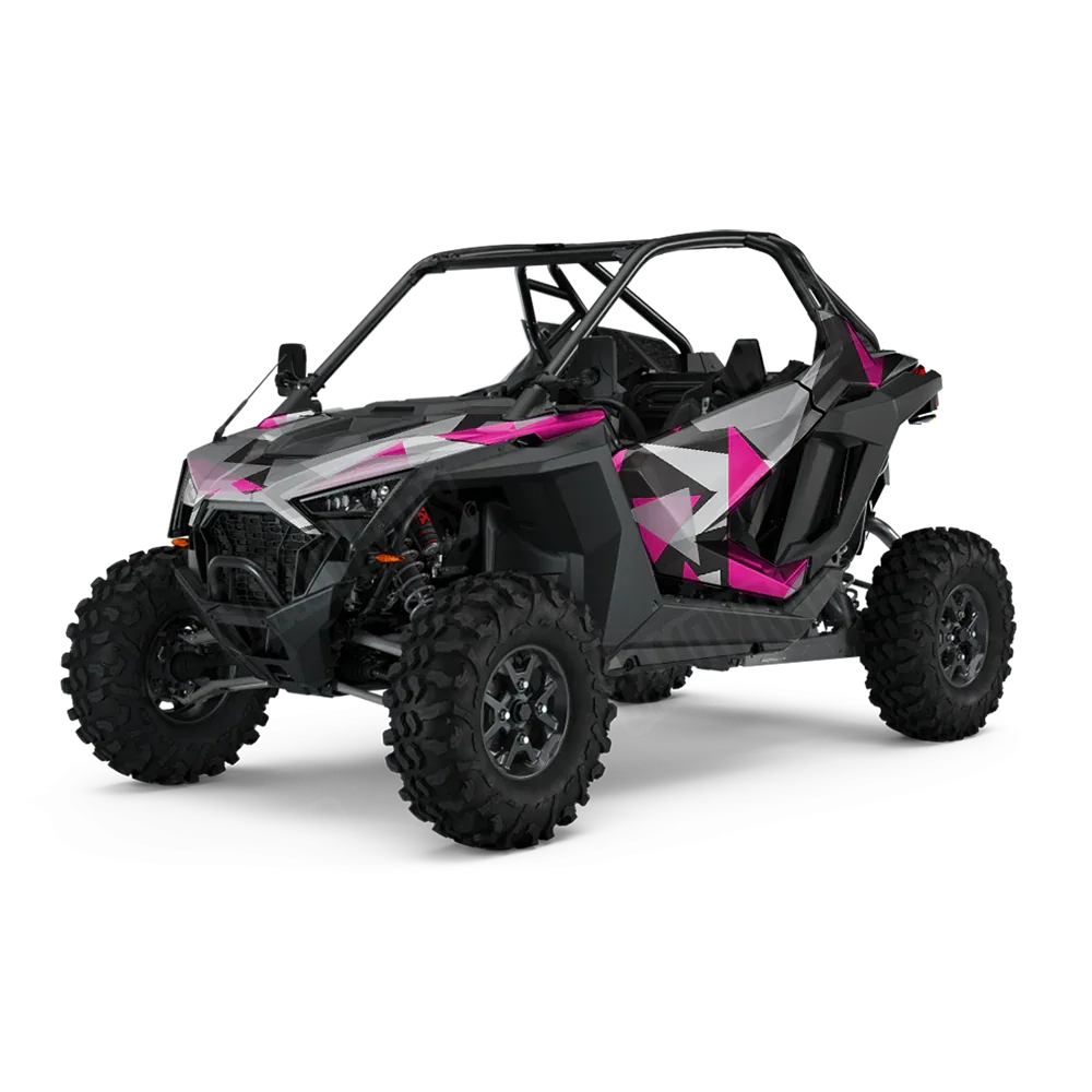 Shattered Magenta Tiger UTV Wraps