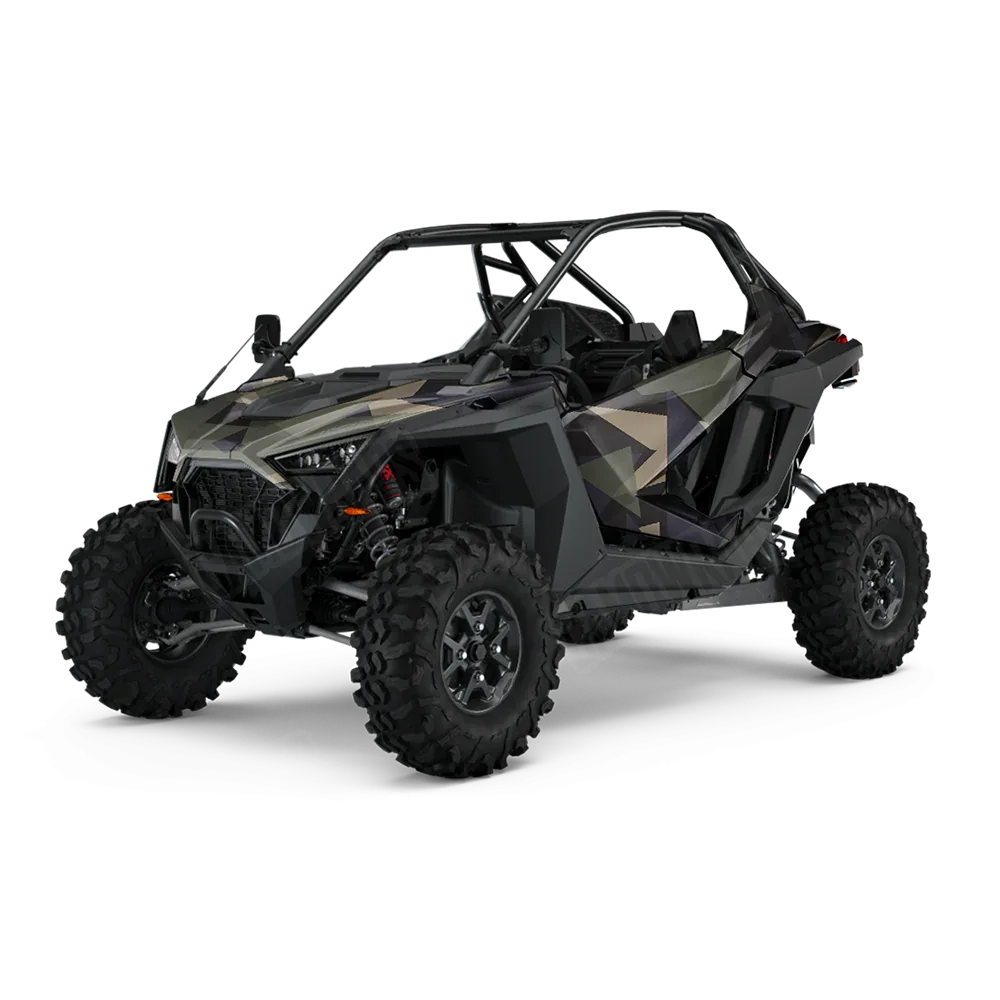 Shattered Militant Blue UTV Wraps