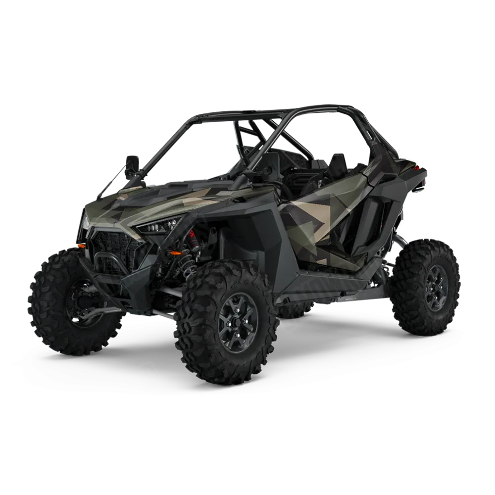 Shattered Militant Green UTV Wraps