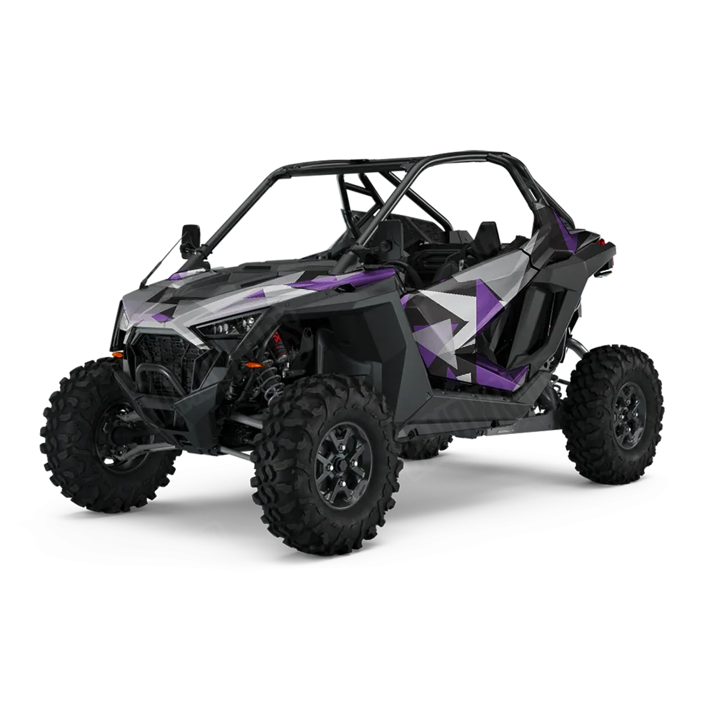 Shattered Purple Tiger UTV Wraps