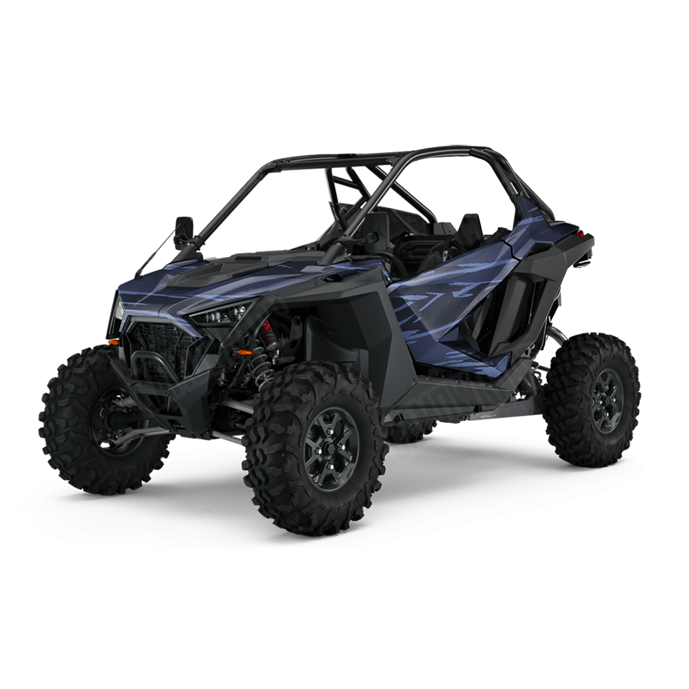 Shredded Blue Midnight UTV Wraps