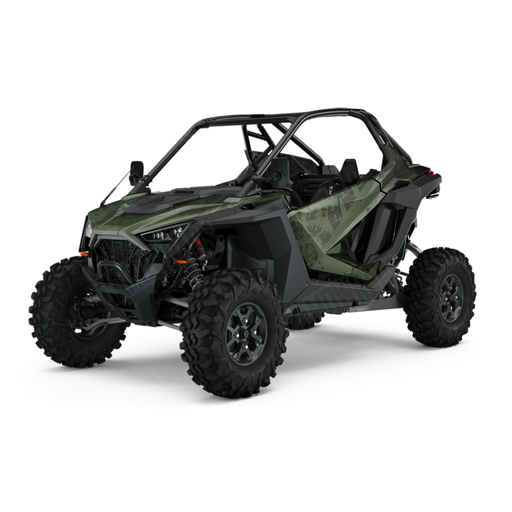 Tire Splatter Army Dark Green UTV Wraps